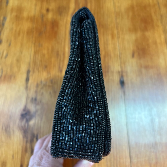 La Regale Beaded‎ Evening Clutch w/ Beaded Chain Black Women's O/S EUC - Picture 3 of 8